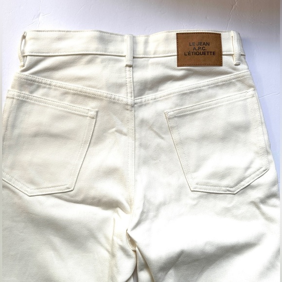 NWT L’Etiquette Le Jean A.P.C. | Size 27 |Rue Madame Paris | White Cream - Picture 4 of 11
